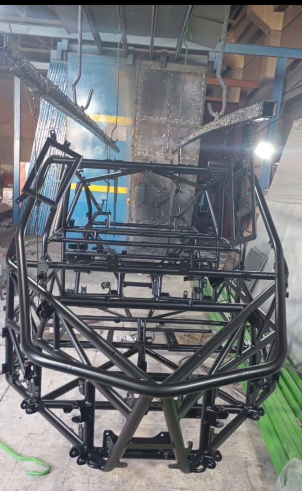Client fabricated tubular metal frame